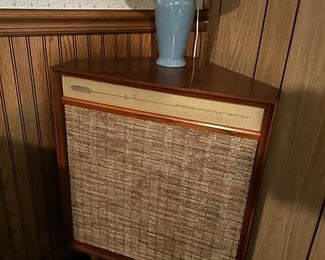A closer look at the second of two vintage Terminal speakers. 