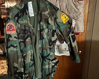 various hunting apparel 