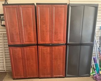 PRESALE ITEM! 
$30 Utility Cabinets - 3 available 
69x25x17
Heavy plastic material 