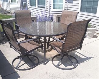 Patio set with umbrella 