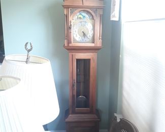 Nice mid size case clock , running and in good condition . Keeps good time