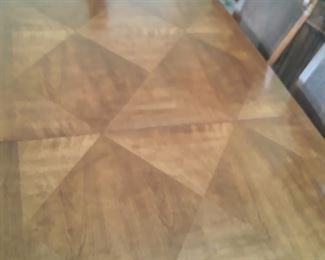 Parquet  wood top design 