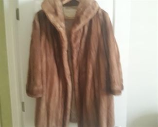 Vintage fur mid length  coat