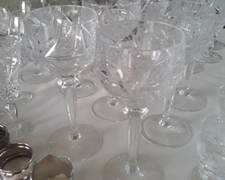 Crystal hocks stemware 