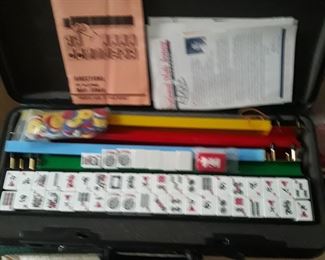 Ma Jong set in carrying  case