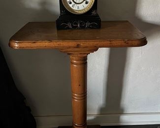 Antique clock stand