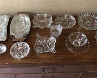 Glassware and serving pieces