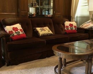 sofa, coffee table (3 parts)