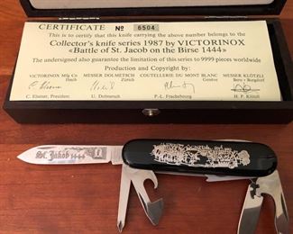 SwissCollector Pocket Knife: Battle of St. Jacob on the Birse 1444 - pristine condition