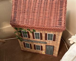 Vintage Wicker Toy House