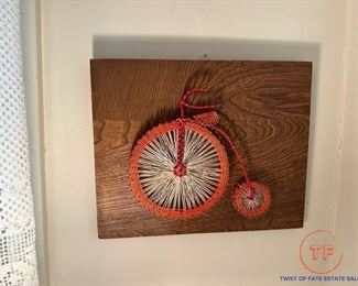 Vintage Bicycle String Art