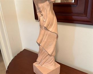 1980's Universal Statuary Corp Windblown Woman Statue