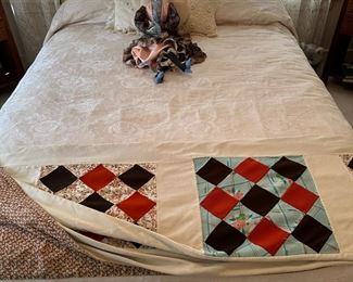 Antique Queen Size Brass Bed