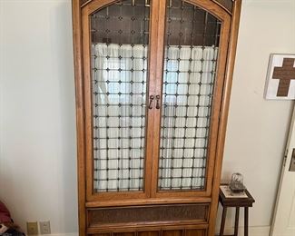 Vintage Glass Front Wardrobe