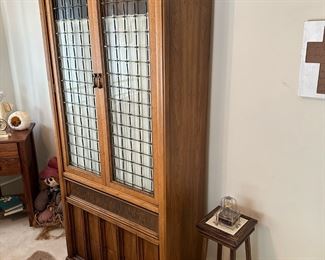 Vintage Glass Front Wardrobe