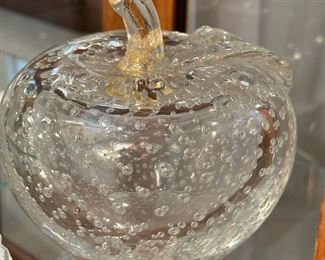 Large MURANO Art Glass Apple