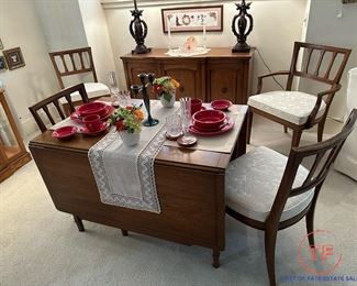 Triune by DREXEL Drop Leaf Table and Chair Set