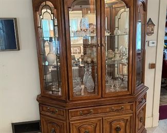 Vintage BERNHARDT Lighted Display Cabinet