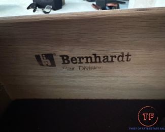 Vintage BERNHARDT Lighted Display Cabinet