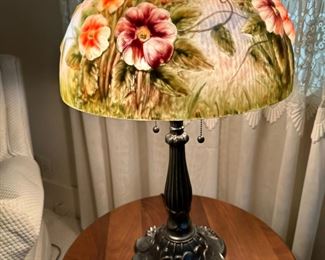 Puffy Reverse Painted Table Lamp