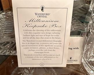WATERFORD Crystal Millenium Keepsake Box