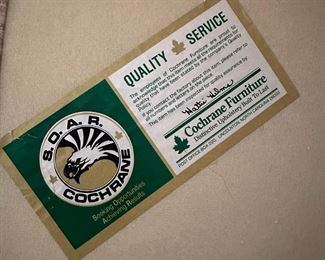 Vintage COCHRANE Sofa and Loveseat