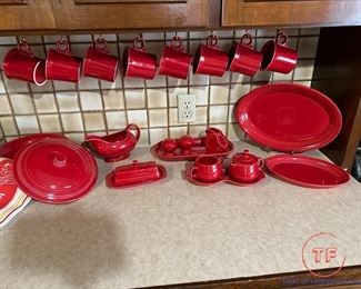 Large Collection Vintage FIESTA WARE - Scarlet Red