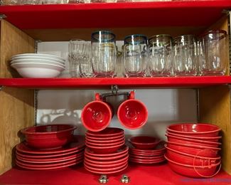 Large Collection Vintage FIESTA WARE - Scarlet Red