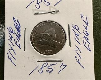 1857 Flying Eagle Penny