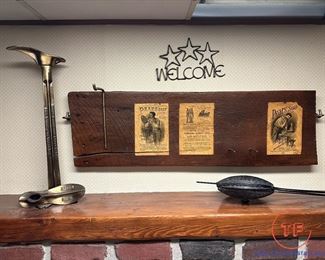 Vintage Decoupage Wood Wall Hanger