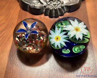 Glass Art Paperweights