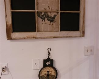 antique window frame - scale