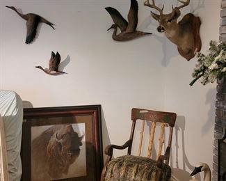 Rocker, deer mount