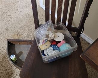 Antique sewing rocker