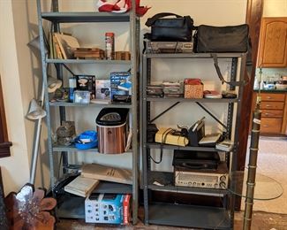 Almost New ice maker. As seen on TV air conditioner. Portable tape recorder. New but out of the package Cat's self serve water dispenser with filter. CDs. 