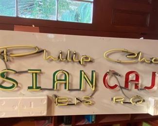 Non working but super fun piece.  ASIAN CAJUN bistro $200 Six feet long. Two inches deep 