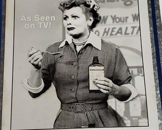 I Love Lucy "Vitameatavegamin" tin sign
12x16
