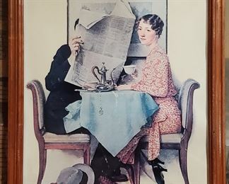 Norman Rockwell framed art
12x15