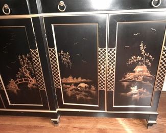 Asian Themed Dining Room Hutch