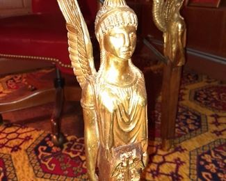 STUNNING Antique Wooden Desk W/ Facial Detours