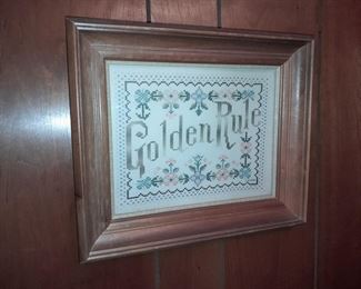 Golden Rule Framed Art
