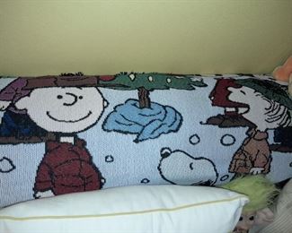 Charlie Brown Peanuts Christmas Blanket