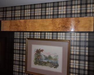 Burled Walnut Wall Unit