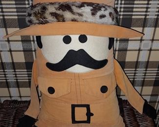 Vintage Safari Man Plush Pillow Buddy