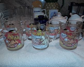 Vintage Garfield Character Mugs