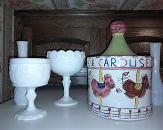 Vintage Carousel Cookie Jar