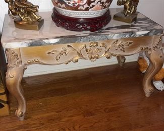 Marble Top Bench