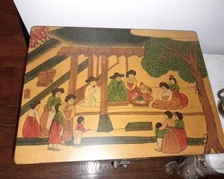 Carved Wooden Asian Box