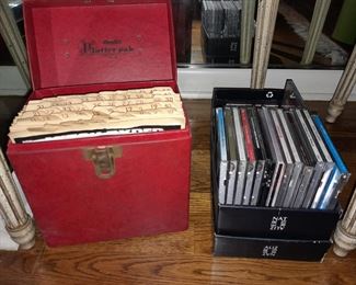 Record Albums In Cases