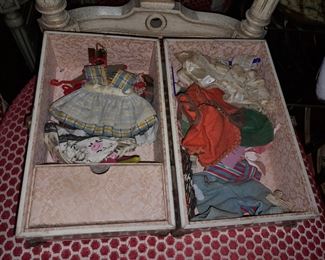 Vintage Doll Clothes & Case
